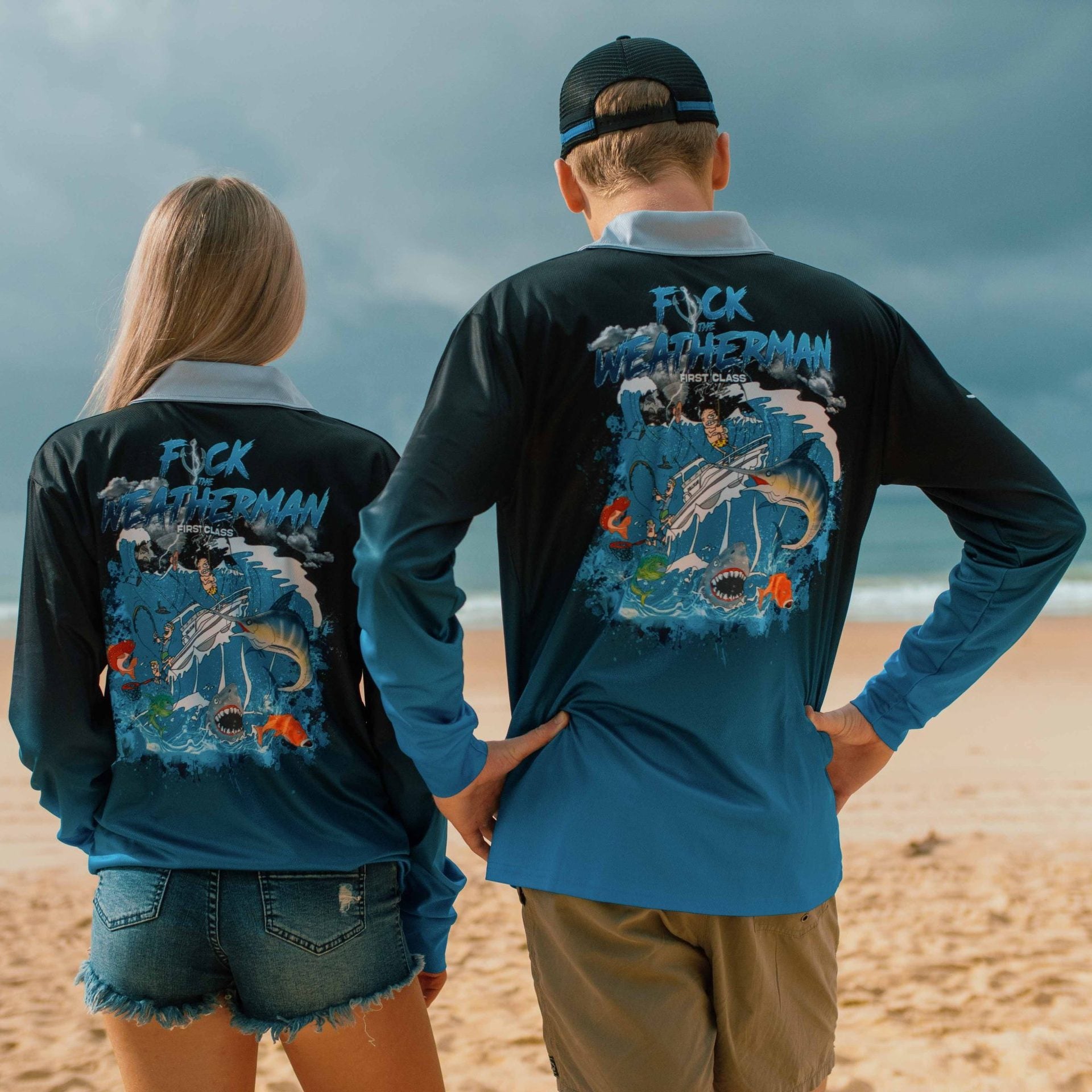F*CK THE WEATHERMAN Long Sleeve Fishing Shirt image 0