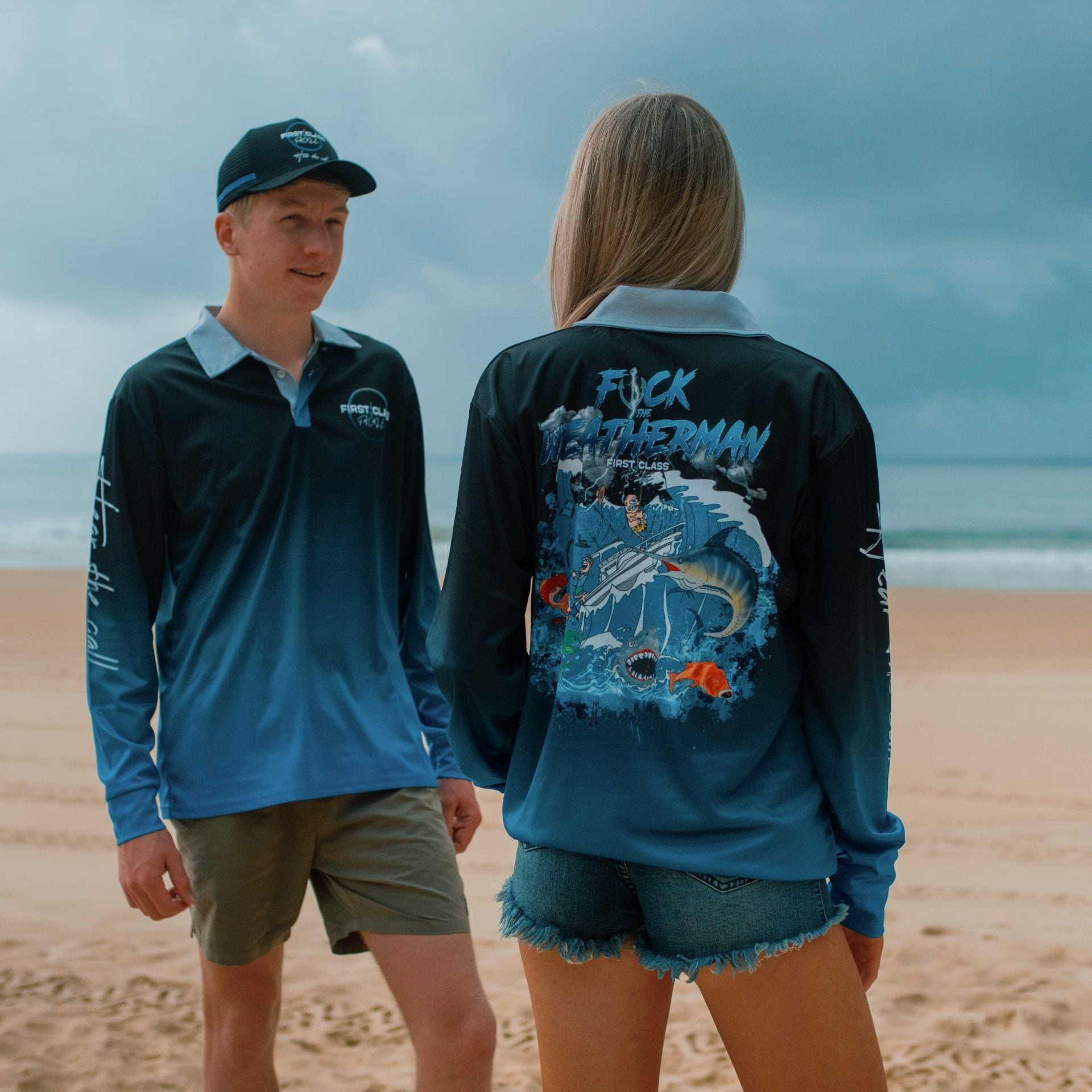 F*CK THE WEATHERMAN Long Sleeve Fishing Shirt image 2