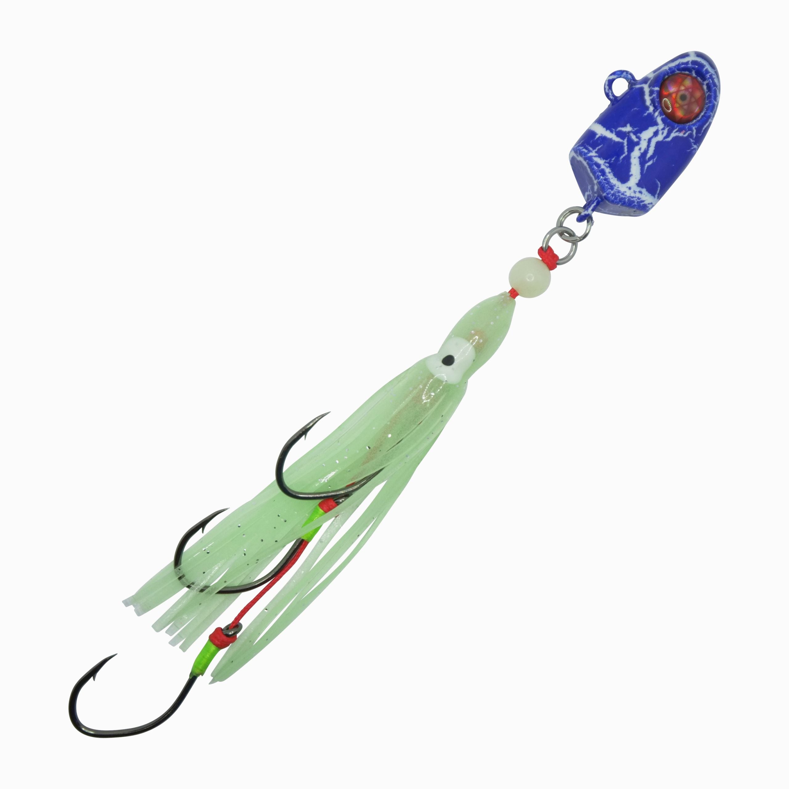 Triple Danger Hybrid Bait Jig - 100g, Blue Burst image