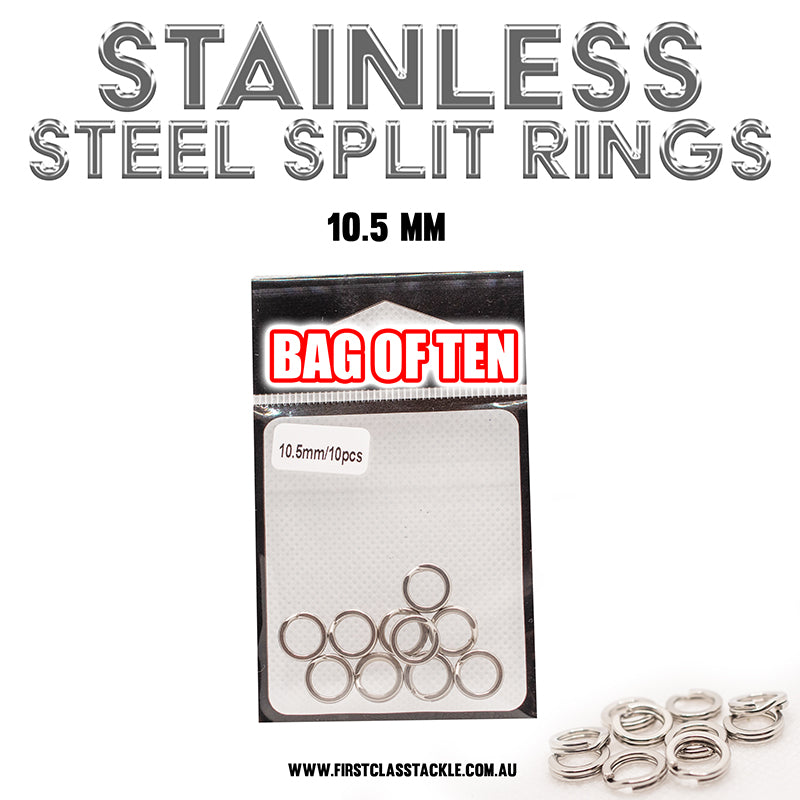 Stainless Steel Split Rings - 10.5mm image