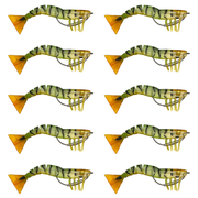 120mm Lively Prawn Ten Pack - Green Striker