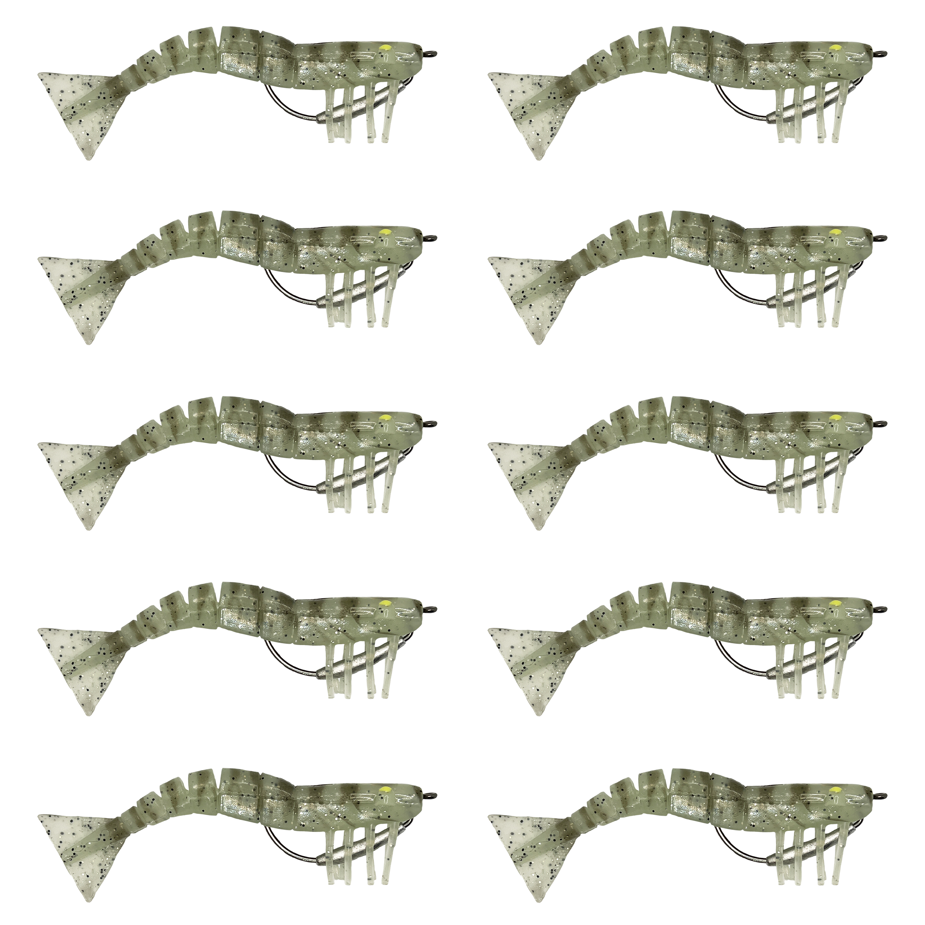 120mm Lively Prawn Ten Pack - Smoky Ghost UV