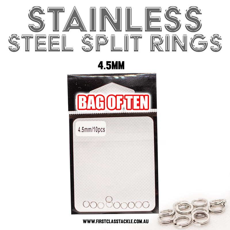 Stainless Steel Split Rings - 4.5mm image