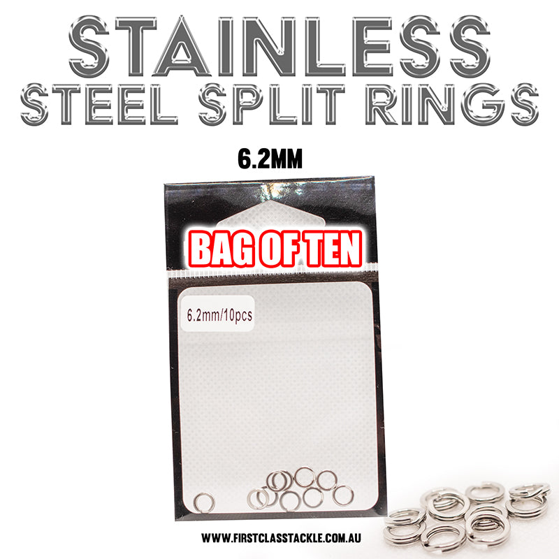 Stainless Steel Split Rings - 6.2mm image