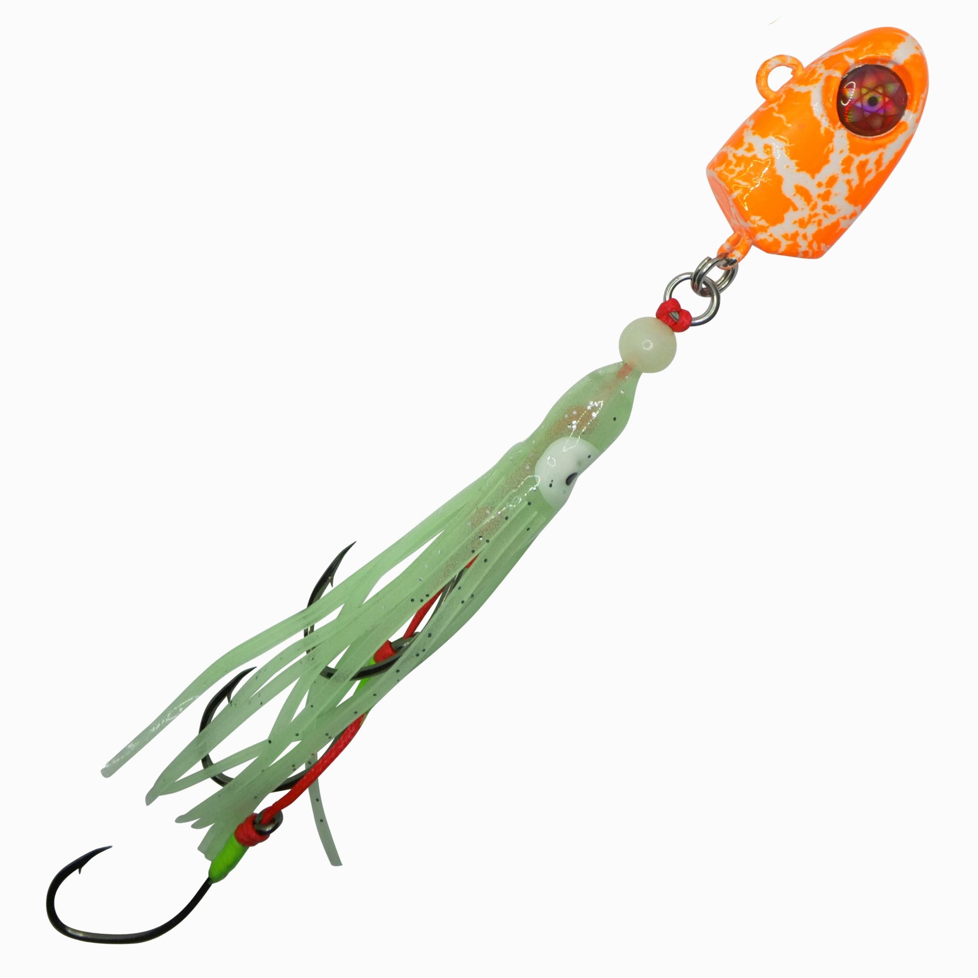 Triple Danger Hybrid Bait Jig - 100g, Orange Glow image