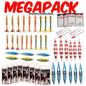 Skipper's Mega Pack Lively Prawns, Slow Pitch Jigging, Assist Hooks